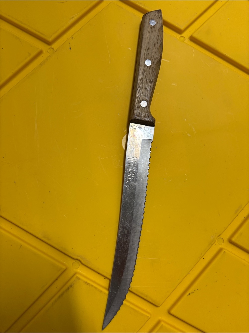 Carvel Hall Carver Serrated Knife Japan 13” SS
